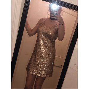 Gold Mini Dress